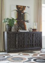 Roseworth Distressed Black Accent Cabinet