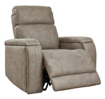 Rowlett Fog Faux Leather Power Recliner