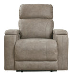 Rowlett Fog Faux Leather Power Recliner