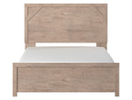 Senniberg Light Brown Wood Queen Panel Bed