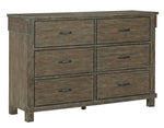 Shamryn Grayish Brown 6-Drawer Dresser