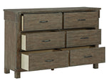 Shamryn Grayish Brown 6-Drawer Dresser