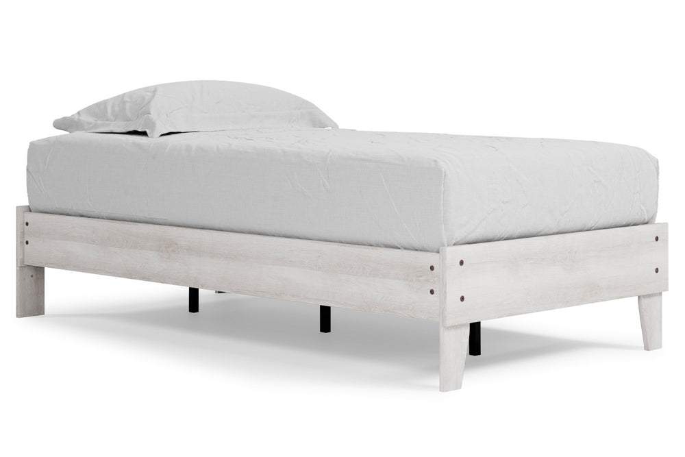 Shawburn Whitewash Wood Twin Platform Bed