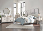 Socalle Natural Tone Twin Platform Bed with Headboard