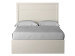 Stelsie White Wood Full Panel Bed