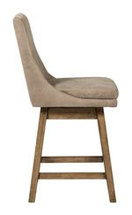 Tallenger 2 Beige Swivel Bar Stools