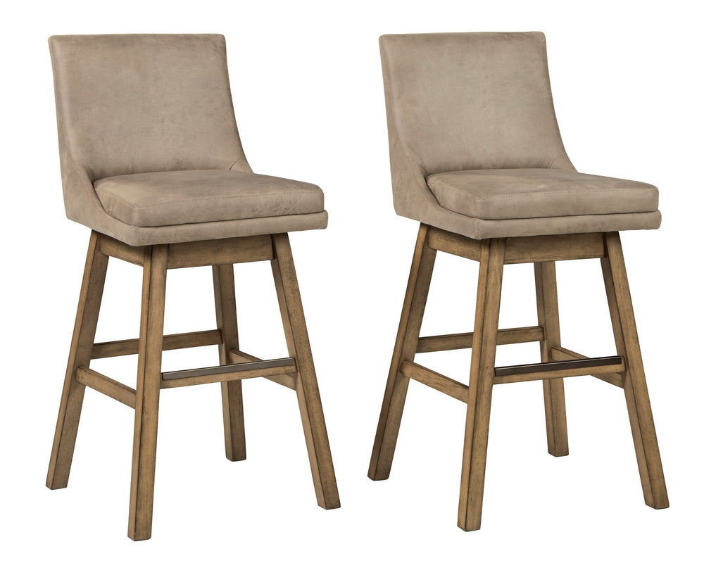 Tallenger 2 Beige Tall Bar Stools