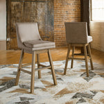 Tallenger 2 Beige Tall Bar Stools