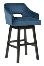 Tallenger 2 Blue Tall Swivel Bar Stools