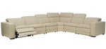 Texline 7-Pc Sand Leather Power Recliner Sectional Sofa