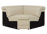 Texline 7-Pc Sand Leather Power Recliner Sectional Sofa