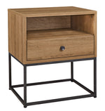 Thadamere Light Brown Wood Nightstand