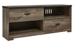 Trinell Brown Wood Large TV Stand