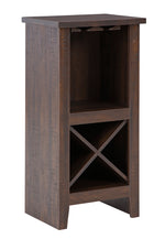 Turnley Brown Wood Wine Cabinet