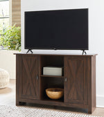 Turnley Distressed Brown Accent Cabinet