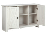 Turnley Distressed White Accent Cabinet