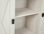 Turnley Distressed White Accent Cabinet