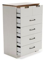 Vaibryn Two-Tone Wood 5-Drawer Chest