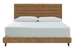 Vintasso Brown Queen Platform Bed