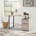 Waylowe Natural/Black Home Office Desk