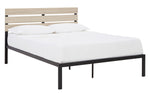 Waylowe Natural/Black King Platform Bed