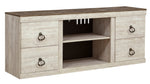 Willowton Replicated Whitewash Wood Entertainment Center