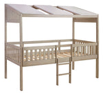 Wrenalyn Light Tan Wood Twin Loft Bed