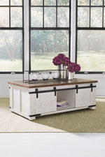 Wystfield White/Brown Wood Coffee Table