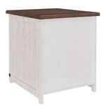 Wystfield White/Brown Wood End Table