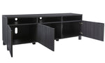 Yarlow Black Wood Extra Large TV Stand