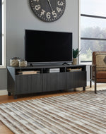 Yarlow Black Wood Extra Large TV Stand