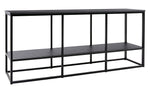 Yarlow Black Wood/Metal Extra Large TV Stand