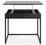 Yarlow Black Wood/Metal Lift-Top Home Office Desk