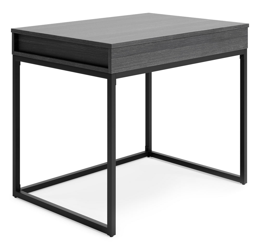 Yarlow Black Wood/Metal Lift-Top Home Office Desk