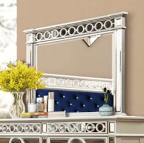 Silvana Silver Wood Dresser Mirror