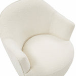 Skyla Glam Cream Boucle Swivel Chair