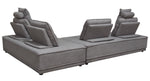 Slate 2-Pc Grey Fabric Lounge Seating Platforms