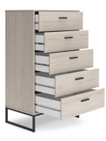 Socalle Natural Tone 5-Drawer Chest