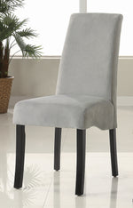 Stanton 2 Grey Fabric/Black Wood Side Chairs