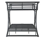 Stephan Gunmetal Finish Steel Full/Full Bunk Bed