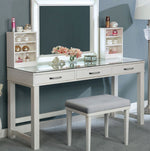 Stephanie 3-Pc Luminous White Wood Vanity Set