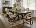 Stonington 2 Beige Fabric/Brown Wood Side Chairs