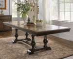 Stonington Brown/Charcoal Brown Wood Dining Table