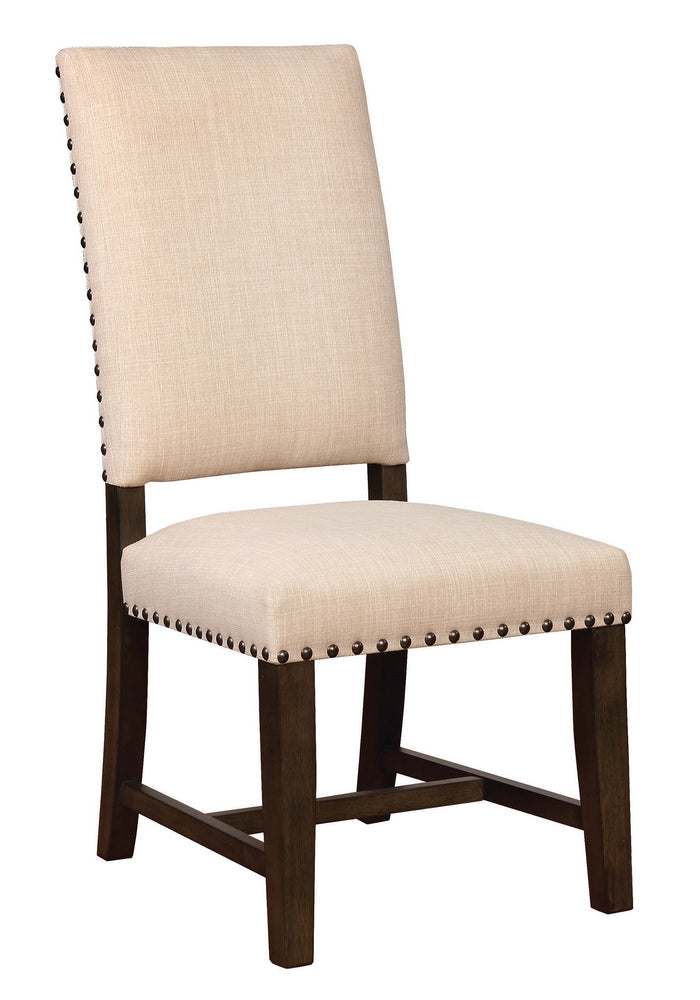 Sutherson 2 Beige Fabric/Smokey Black Wood Side Chairs