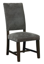 Sutherson 2 Warm Grey Fabric/Smokey Black Wood Side Chairs