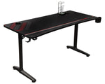 Tarnov Black Carbon Fiber/Steel Gaming Desk