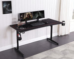 Tarnov Black Carbon Fiber/Steel Gaming Desk