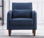 Tasha Navy Linen Fabric Chair
