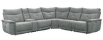 Tesoro 6-Pc Dark Gray Fabric Power Recliner Sectional