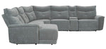 Tesoro 6-Pc Dark Gray LAF Manual Recliner Sectional